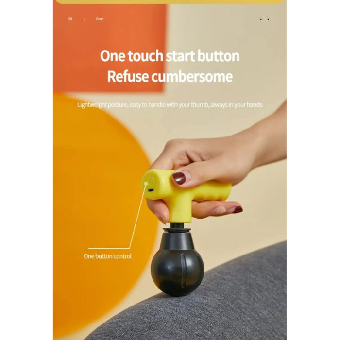 BLD-806 Portable 12W Mini Fascial Gun Deep Muscle Massage - Image 5