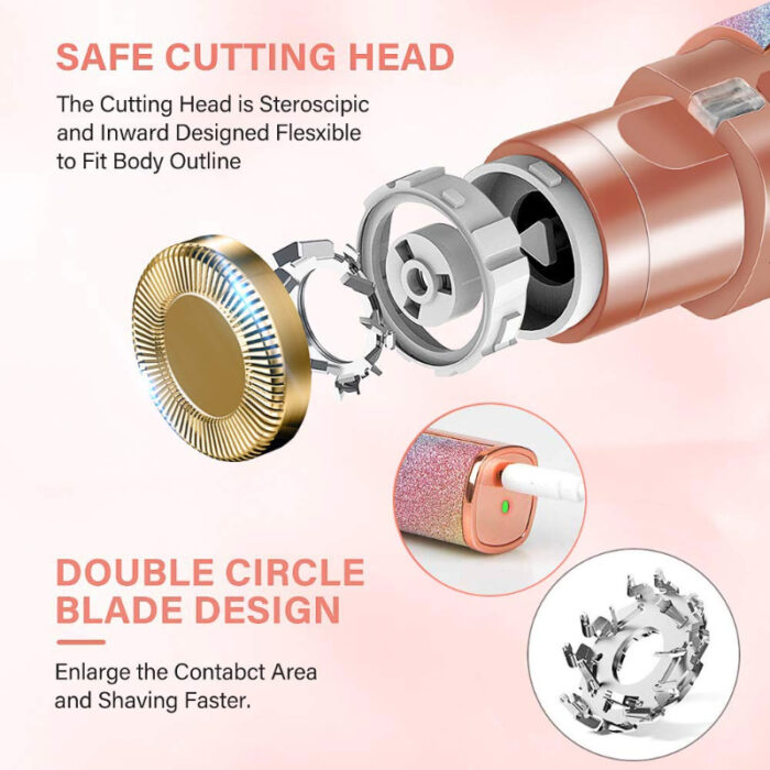 2 In 1 Eyebrow Trimmer For Women High Quality Hair Remover With Built-In Light - Image 4