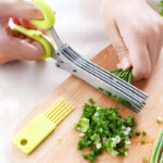5-Layer Multifunctional Vegetable & Fruit Cutter Kitchen Scissor - Image 4