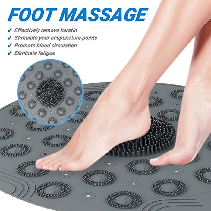 Silicone Foot Massage Cleaning Bath Mat For Ultimate Relaxation And Cleanliness - Image 5