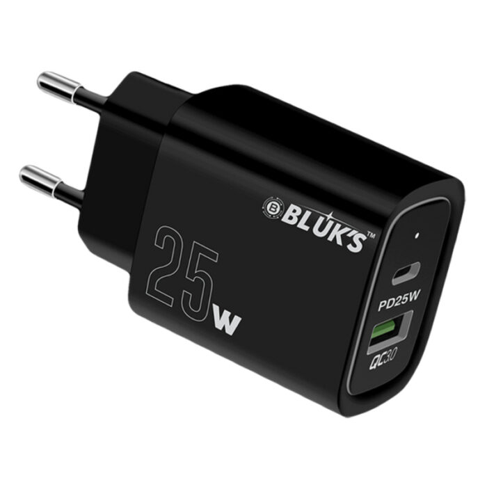 BLUKS BX-621 25W Super Fast Charger with 60W PD Cable Type C and Qualcomm Quick Charge 3.0 - Image 3