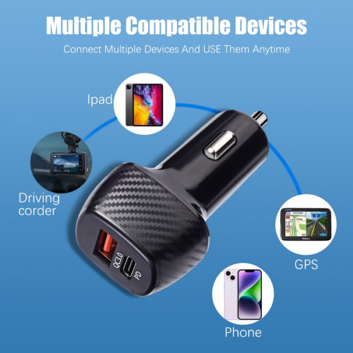 SOVO SCR-440PD SUGAR 25W PD Quick Charge Car Charger - Image 2