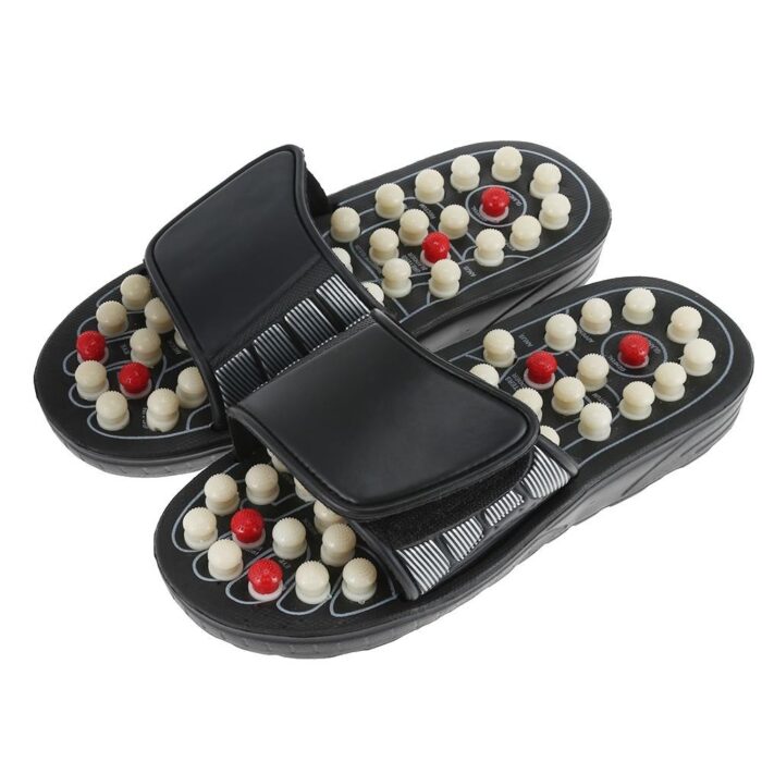 Foot Massage Slipper Foot Care Rotating Acupuncture Height Adjustable Foot Relax Massager Sandal Reflex Slipper - Image 3