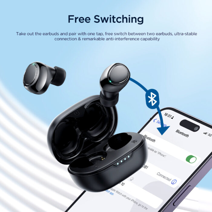 Joyroom JDots JR DB1 Mini TWS Bluetooth 5.3 with 28 Hours Playtime Deep Bass Wireless Earbuds - Image 7