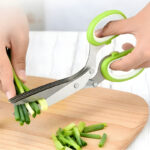 5-Layer Multifunctional Vegetable & Fruit Cutter Kitchen Scissor - Image 2
