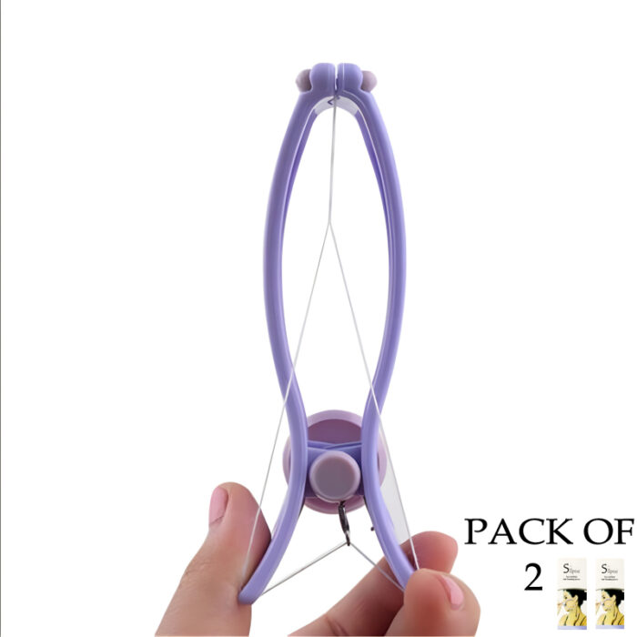 Pack Of 2 Facial Care Beauty Neck & Body Hair Removal Machine With Threader Tool - Image 3
