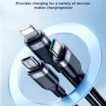 JoyRoom S-A18 3-in-1 Fast Charging and Data Cable – USB-A to Lightning, Type-C, and Micro, 3.5A - Image 9