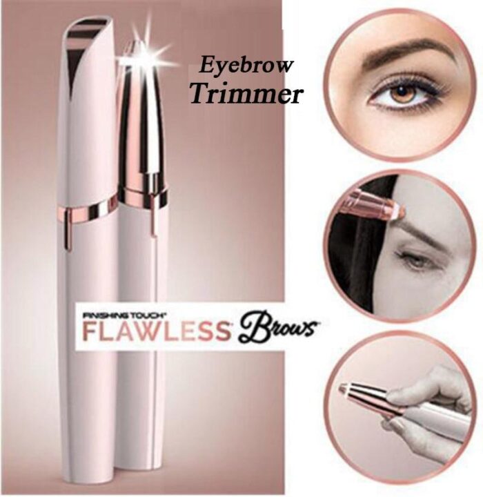 Electric Eyebrow Trimmer Makeup Mini Eye Brow Shaver Razor Portable Epilator Facial Hair Remover For Women - Image 2