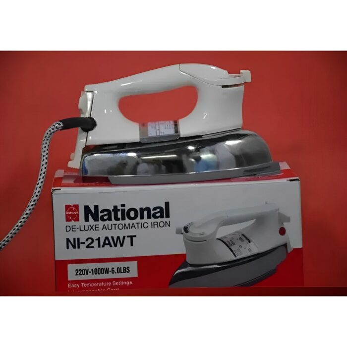 1000W Heavy Duty Deluxe Automatic Iron With Non-Stick Coating Sole Plate - Image 7