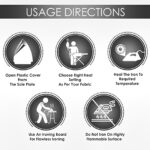 1000W Heavy Duty Deluxe Automatic Iron With Non-Stick Coating Sole Plate - Image 2