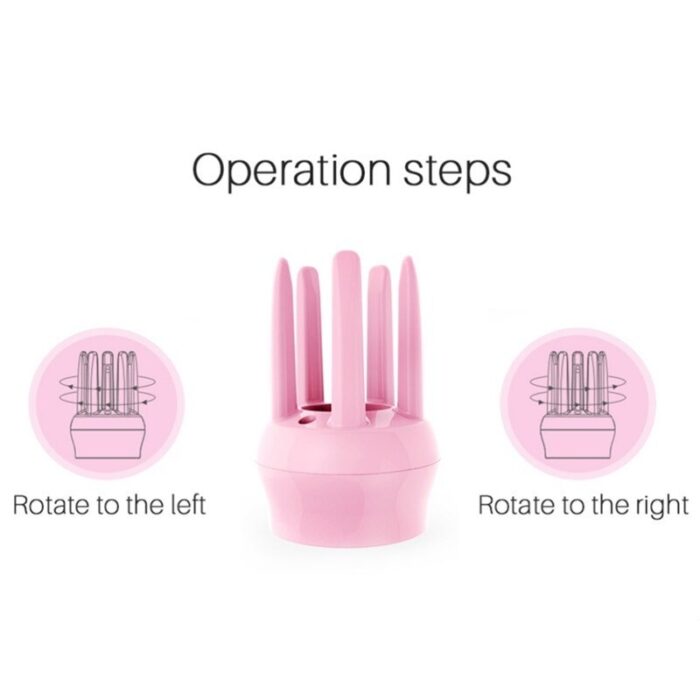 Automatic Hair Curler Rotating Rolling Iron Fast Styling Wand Ceramic Heating Tube with Plant Protein Coating - Image 3