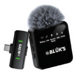 BLUK’S BX-17 Professional Lavalier Microphone with ANC- Bluetooth 5.2 Wireless Lapel Mic for Content Creation, Teaching, Interviews & Live Streams