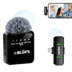 BLUK’S BX-17 Professional Lavalier Microphone with ANC- Bluetooth 5.2 Wireless Lapel Mic for Content Creation, Teaching, Interviews & Live Streams - Image 2