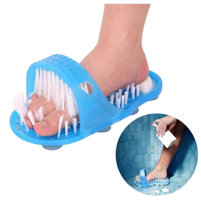 1Pcs Shower Bathroom Foot Massage Cleaning Slipper Feet Exfoliating Cleaner Suction Brush - Image 1