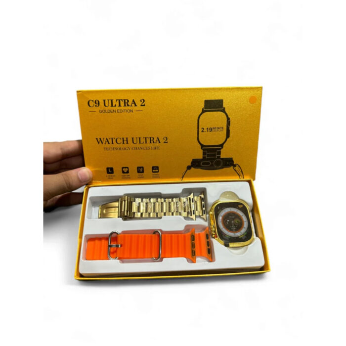 C9 Ultra Max Gold Edition Smartwatch with 2.1″ Infinite HD Display, Calls, Health Tracking & Smart Notifications - Image 3
