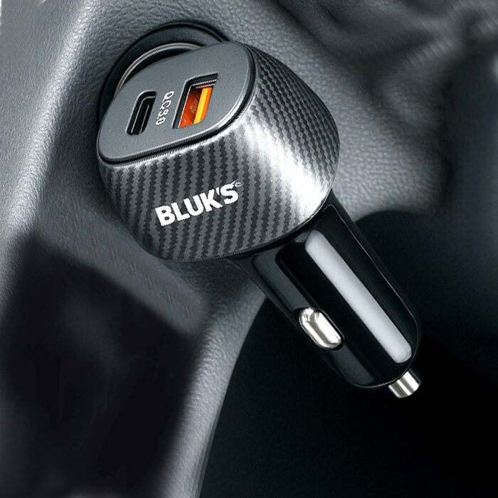 BLUK’S BX-652 Compact 48W Car Charger – Dual Port Fast Charging with Smart Safety Chips - Image 4