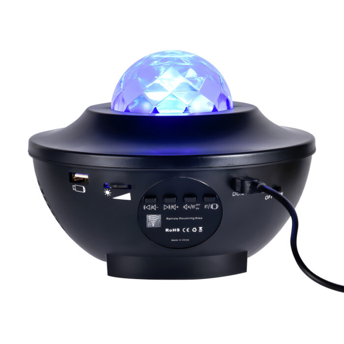 Compact Multi-Functional LED Galaxy Projector Light With Built-In Bluetooth Speaker – Portable Mini Design - Image 8