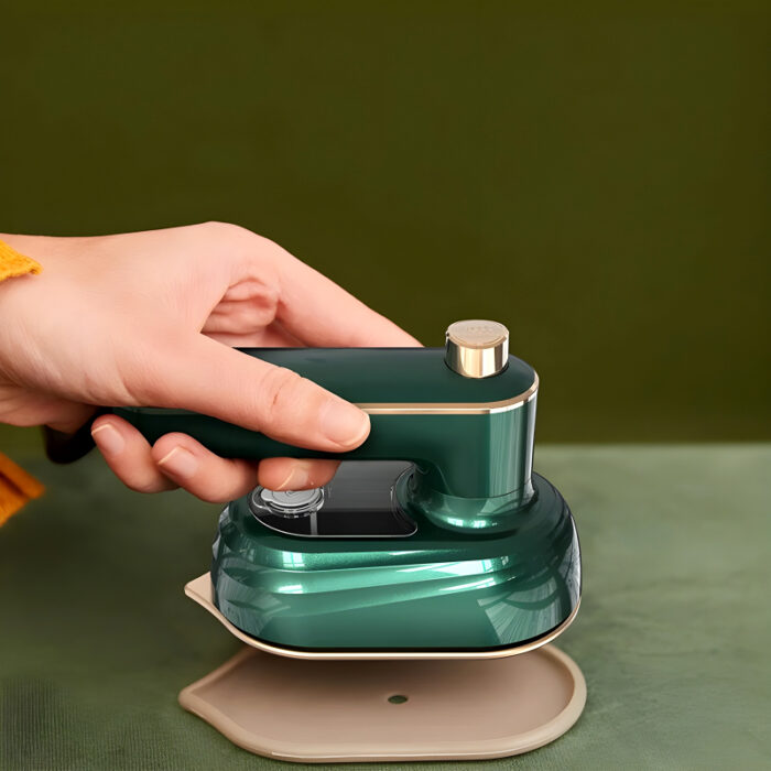 Mini Compact EV Porcelain Gold Electric Iron Effortless Precision With 130°C Constant Temperature For Efficient Dry And Wet Ironing - Image 10