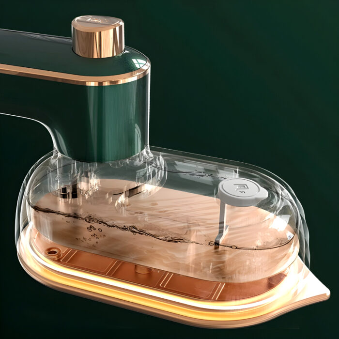 Mini Compact EV Porcelain Gold Electric Iron Effortless Precision With 130°C Constant Temperature For Efficient Dry And Wet Ironing - Image 12