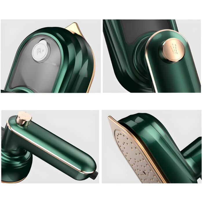 Mini Compact EV Porcelain Gold Electric Iron Effortless Precision With 130°C Constant Temperature For Efficient Dry And Wet Ironing - Image 13