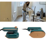 Mini Compact EV Porcelain Gold Electric Iron Effortless Precision With 130°C Constant Temperature For Efficient Dry And Wet Ironing - Image 7