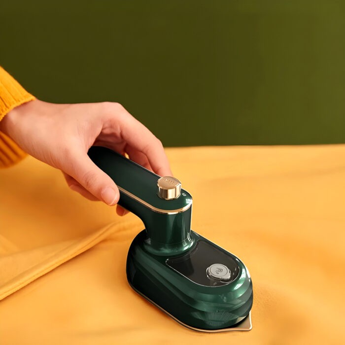 Mini Compact EV Porcelain Gold Electric Iron Effortless Precision With 130°C Constant Temperature For Efficient Dry And Wet Ironing - Image 8