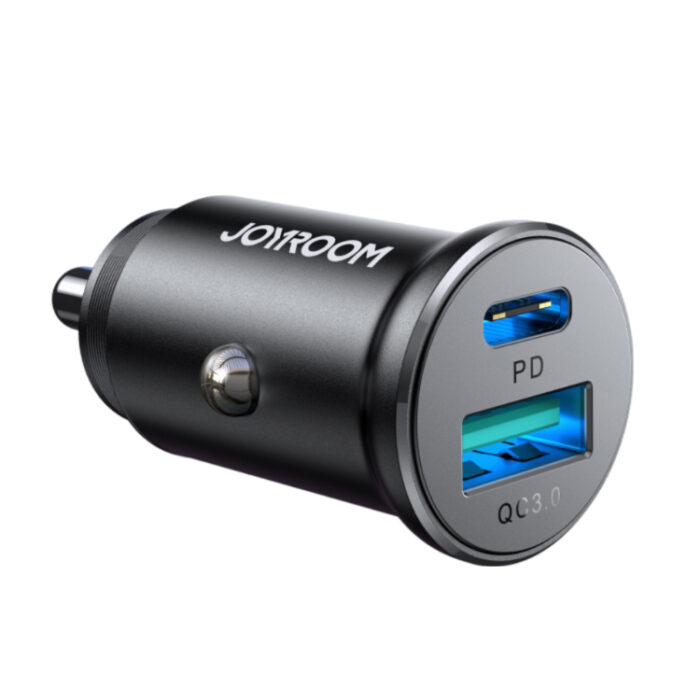 Joyroom JR-CCN05 30W Super Fast Mini Car Charger with USB-A & USB-C Ports - Image 8