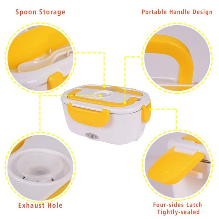 Electric Food Heating Lunch Box For Student Multi-Functional Food Warmer Container For Travel Picnic School - Image 8