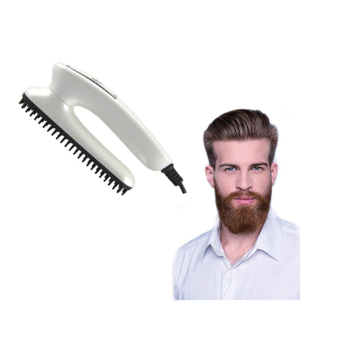 Electric Multifunctional 2-In-1 Heated Hair & Beard Straightener Comb - Image 2