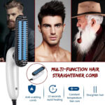 Electric Multifunctional 2-In-1 Heated Hair & Beard Straightener Comb - Image 9