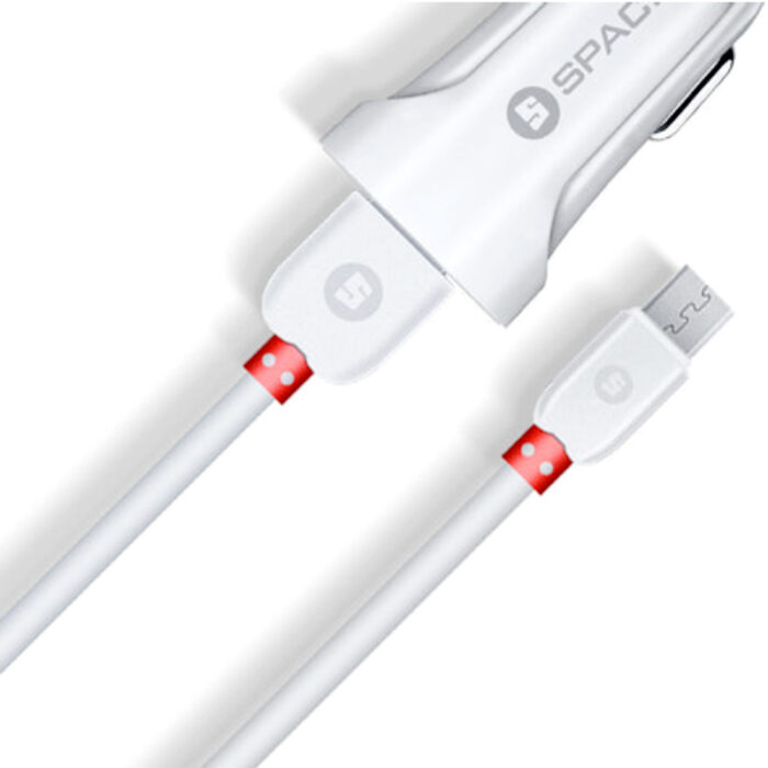 SPACE CC-150 Single Port USB Car Charger – 2.4A Fast Charging with Included Micro USB Cable - Image 4