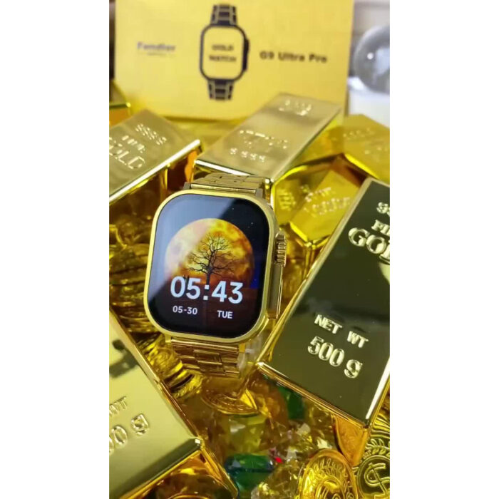 Fendior American Gold Edition G9 Ultra Pro Series 8 Smartwatch with 3 Extra Straps - Image 11