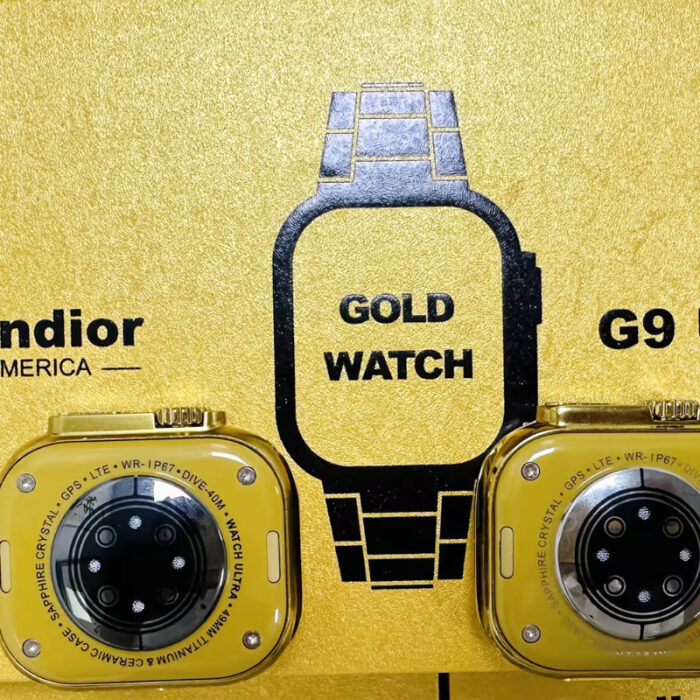 Fendior American Gold Edition G9 Ultra Pro Series 8 Smartwatch with 3 Extra Straps - Image 2