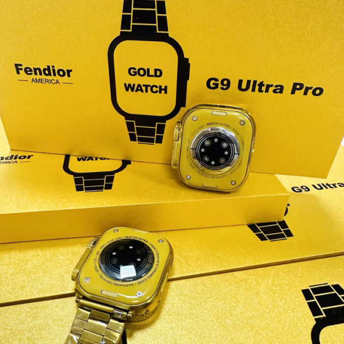 Fendior American Gold Edition G9 Ultra Pro Series 8 Smartwatch with 3 Extra Straps - Image 6