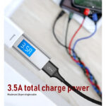 Baseus 4 in 1 Dual iPhone + Type C + Micro USB High Quality Nylon Braided Universal Multi Charging Cable 1496 - Image 15