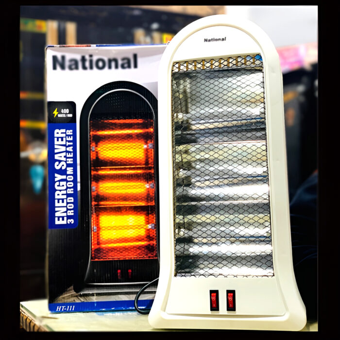 HT-111 Compact 400W Electric 3-Rod Room Heater with Advanced Safety Features - Image 6