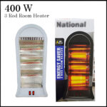HT-111 Compact 400W Electric 3-Rod Room Heater with Advanced Safety Features - Image 9