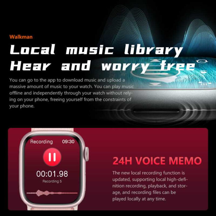 HW69 Pro Max Smartwatch with AMOLED 2.5D Curved Display, AI Customization & Gesture Control - Image 3