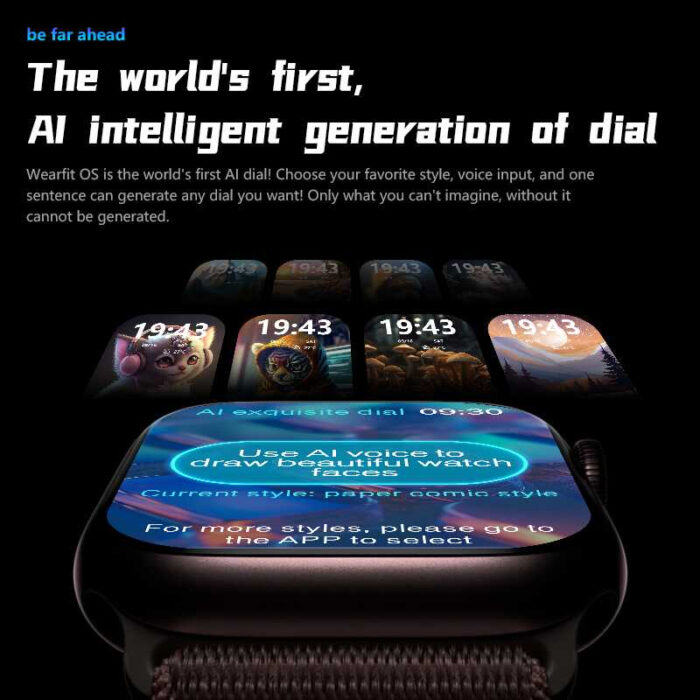 HW69 Pro Max Smartwatch with AMOLED 2.5D Curved Display, AI Customization & Gesture Control - Image 5