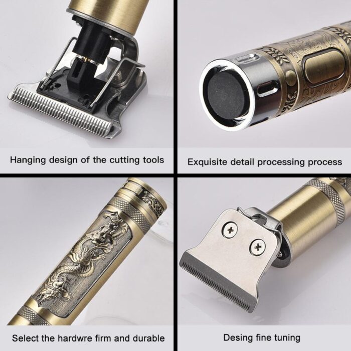 Hair Clipper Rechargeable Thread Engraving Trimmer For Men USB Electric Barber Shaving Machine - Image 3