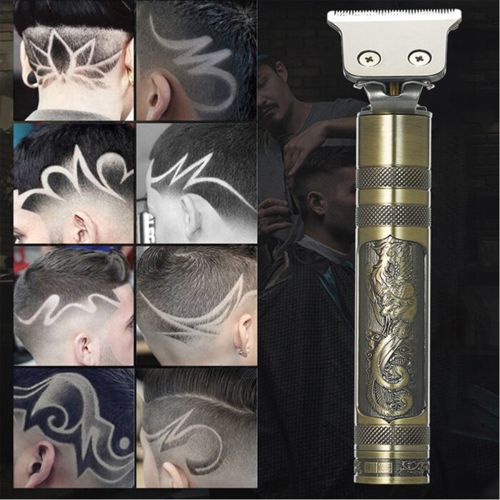 Hair Clipper Rechargeable Thread Engraving Trimmer For Men USB Electric Barber Shaving Machine - Image 9