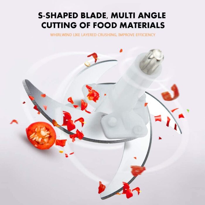 Four Blade Hand Pressure Vegetable Grinder Manual Kitchen Chopper Garlic Masher - Image 4