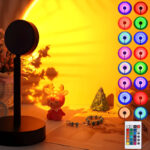 High-Efficiency USB Sunset Projector Lamp With 16-Color LED And Remote Conatrol - Image 8