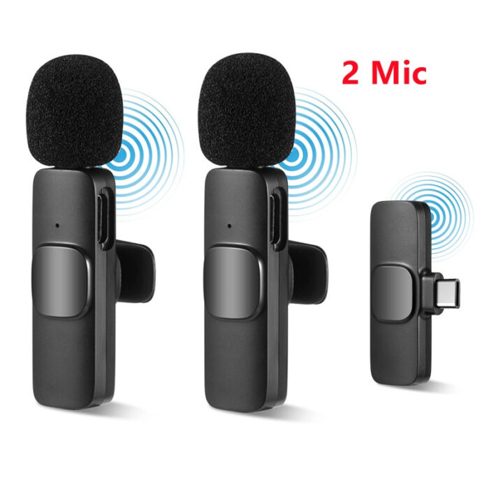 K9 Wireless 2 in 1 Dual Plug And Play Type-CLightning Microphone - Image 6