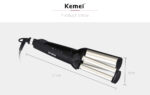 KEMEI Professional Hair Curler With 3 Barrels Big Wave Curling Iron Ceramic Hair Styling Tool - Image 4