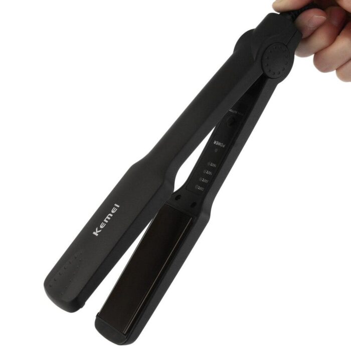 Kemei Professional Hair Straighteners Flat Iron Tourmaline Ceramic Hair Care Styling Tool - Image 9