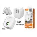 ADVIRE LDNIO A201 2.4A MAX Universal Travel Charger