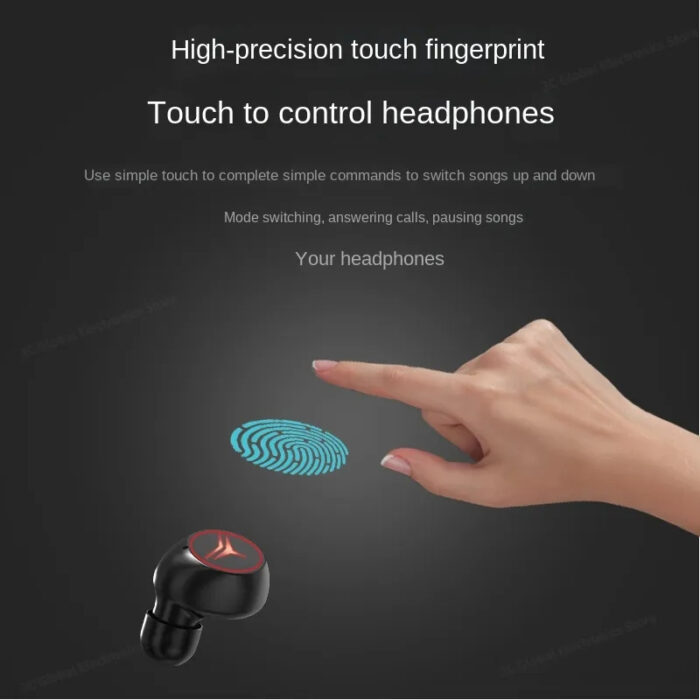 M88 V5.3 Dual Mode Zero Delay LED Display Wireless Earbuds With Power Bank Option - Image 4
