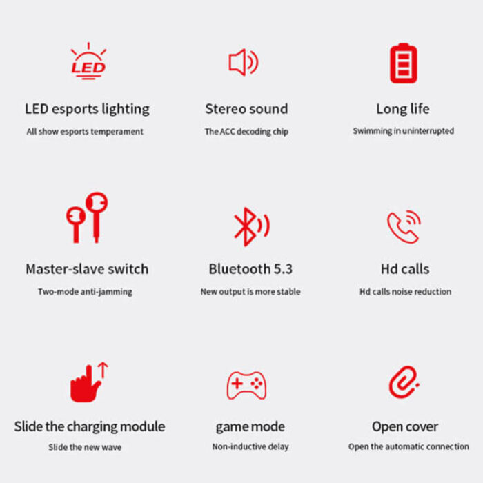 M90 Pro TWS Touch Control Wireless Bluetooth Earbuds With LED Display & Power Bank - Image 4