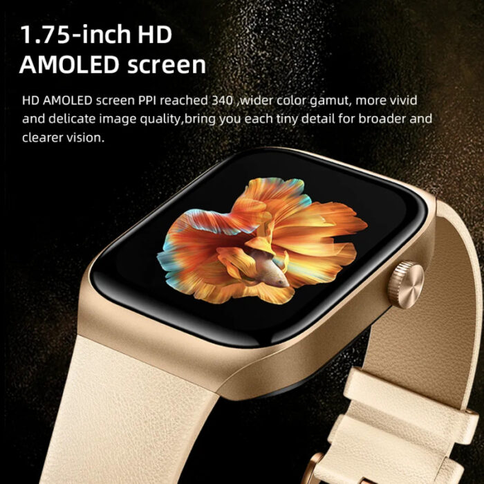 Mibro T2 Smartwatch with 1.75″ AMOLED Screen, Dual-Core 2-In-1 Chip, GPS & Dual Straps - Image 6